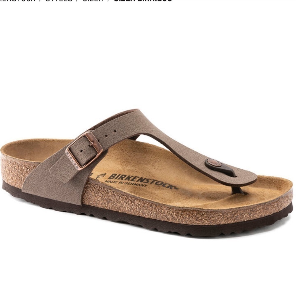 Birkenstock Gizeh Snadals in Mocha Brown Size 36/5-5.5